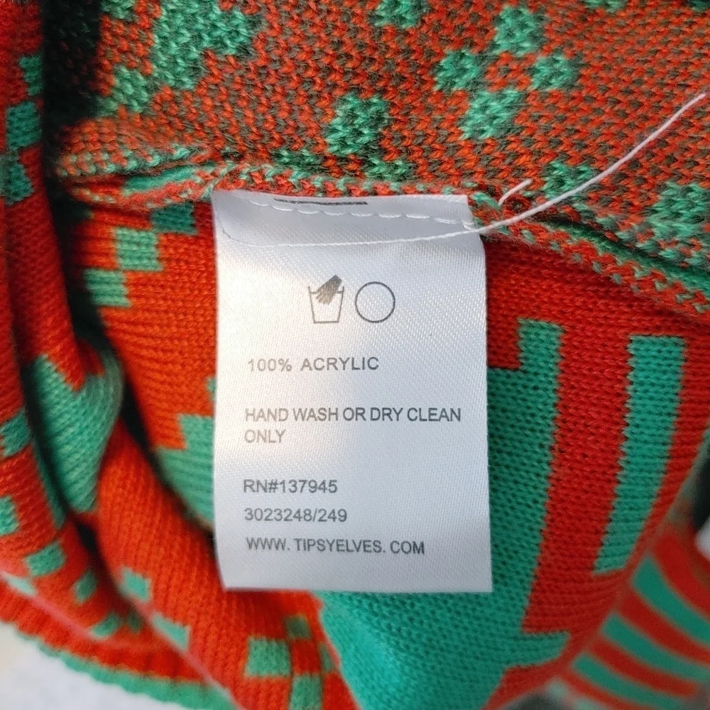 Tipsy Elves Men's Bottle Opener Crew Neck Knit Ugly Christmas Sweater Sz L